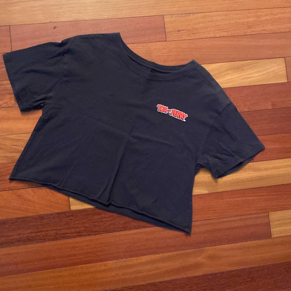 Tom and Jerry crop top size large Retro tee t-shirt